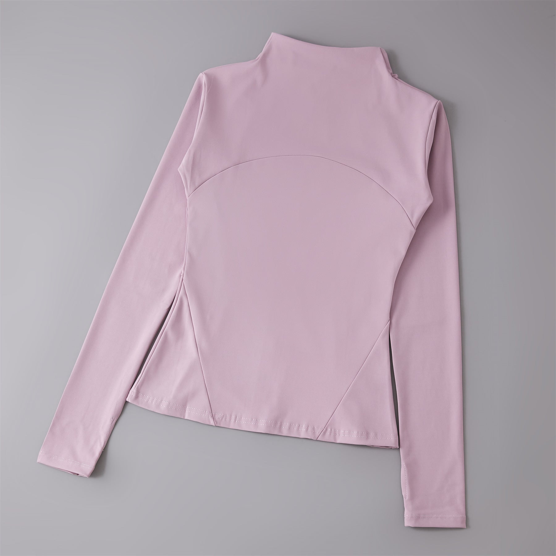 Yoga Clothing Women's Spring and Summer Vertical Collar Zipper Jacket Slim-fit Sun Protection Slimming Long-sleeved High-end Running Sports Fitness Top