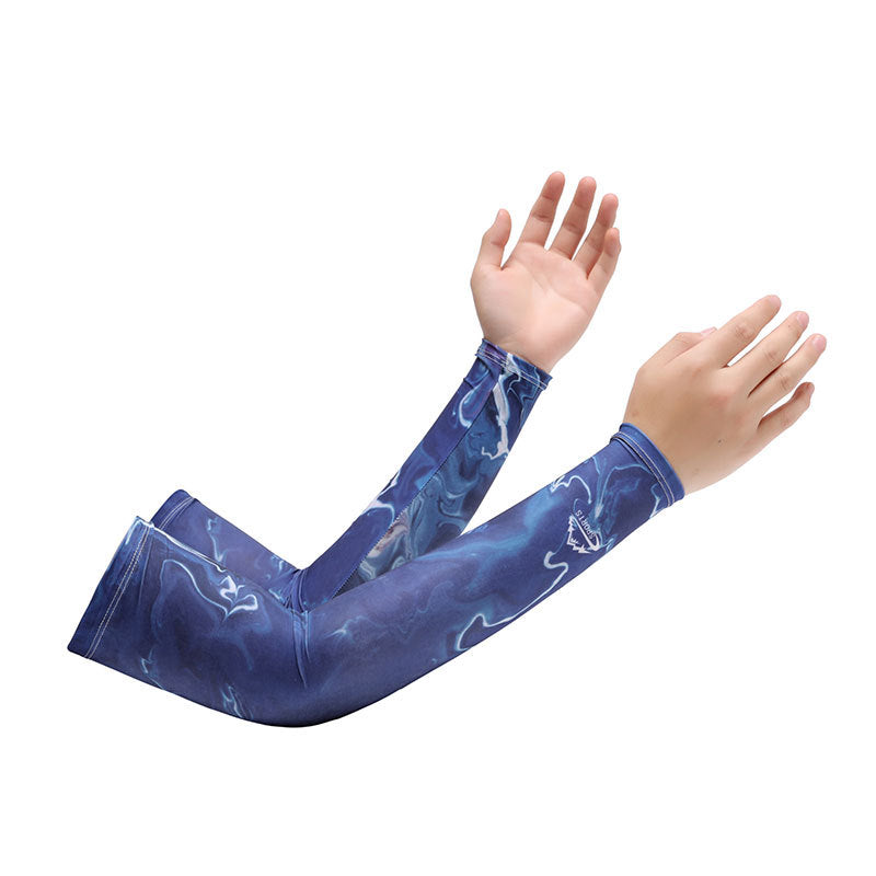 Chinese Zodiac Flower Arm Sun Protection Ice Sleeve Men's and Women's Couple's Riding Locomotive Ice Silk Sleeve Summer UV Protection Fishing Arm Protection