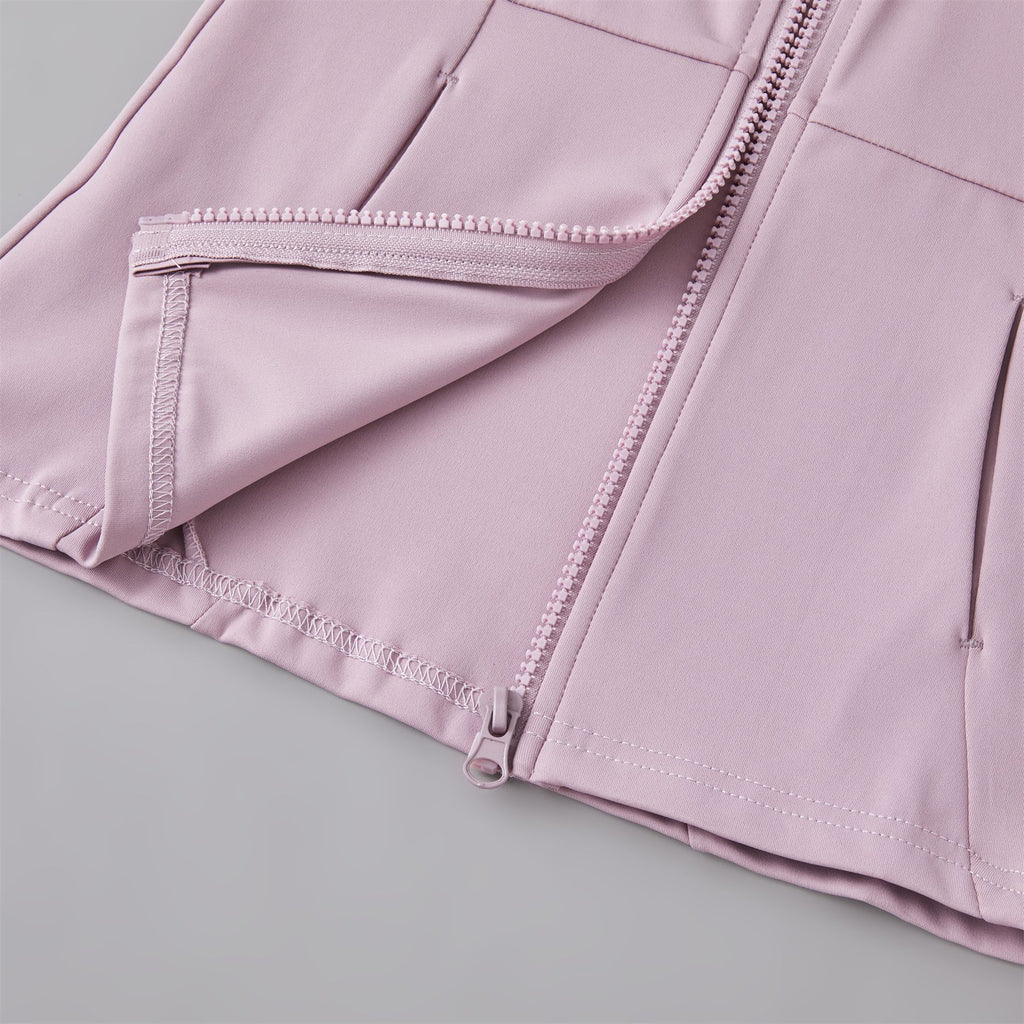 Yoga Clothing Women's Spring and Summer Vertical Collar Zipper Jacket Slim-fit Sun Protection Slimming Long-sleeved High-end Running Sports Fitness Top